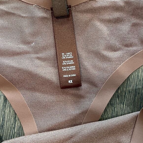 NWT Skims Power Mesh Mid Waist Thong Cocoa Size 4X - Picture 3 of 4